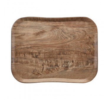 Plateau polyester Century aspect naturel bois Cambro olivier clair 360 x 460mm