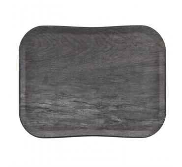 Plateau polyester Century aspect naturel bois Cambro chêne gris 360 x 460mm
