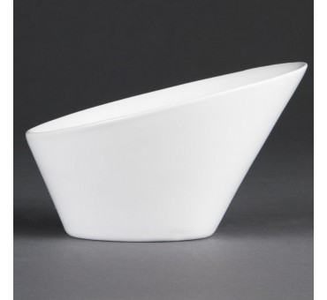 Bols ovales inclinés blancs Olympia 176 x 203mm Bols ovales inclinés blancs Olympia 176 x 203mm