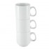 Mugs empilables blancs 284ml Olympia