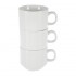 Tasse à thé empilable blanche whiteware Olympia 200ml