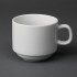 Tasse à thé empilable blanche whiteware Olympia 200ml