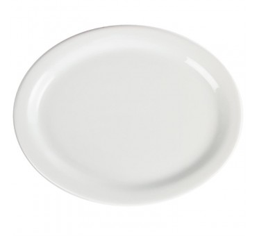 Assiettes ovales blanches Olympia 250mm Assiettes ovales blanches Olympia 250mm