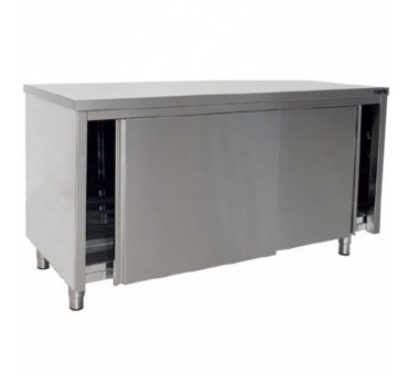 Placard bas inox portes coulissantes profondeur 700 Placard bas inox portes coulissantes profondeur 700