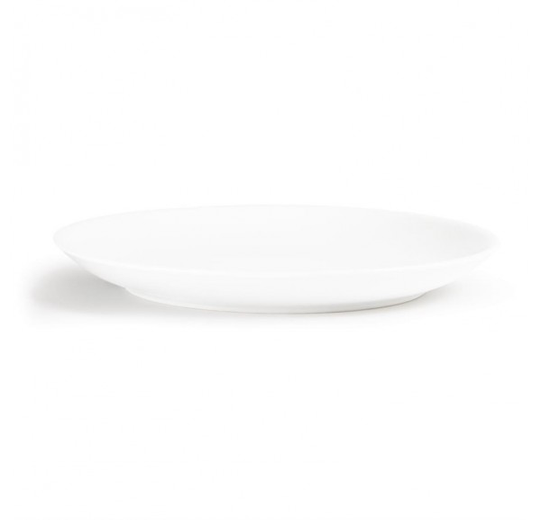 Lot De 6 Assiettes Rondes En Porcelaine Blanche - 19,2 Cm De Diamètre, Empilables Et Résistantes - Parfait Pour Tous Les Jours - 10
