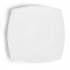 Assiettes carrées bords arrondis blanches Olympia 270mm