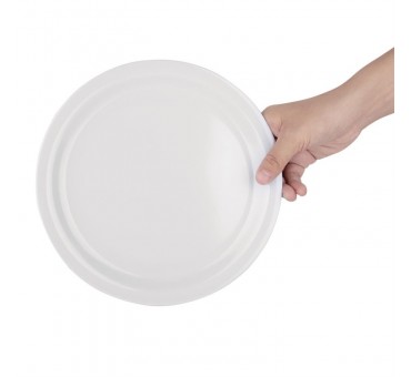 Assiettes à bord étroit en mélamine 229mm Olympia Kristallon Assiettes à bord étroit en mélamine 229mm Olympia Kristallon