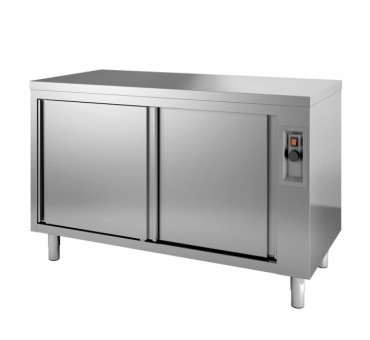 Table armoire inox 700 Chauffante avec portes coulissantes COMB Table armoire inox 700 Chauffante avec portes coulissantes COMB