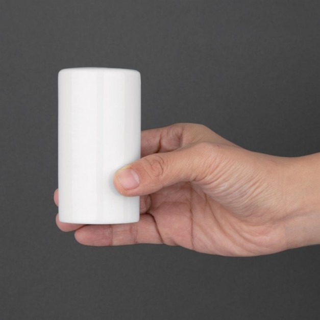 Poivrières blanches 80mm Olympia