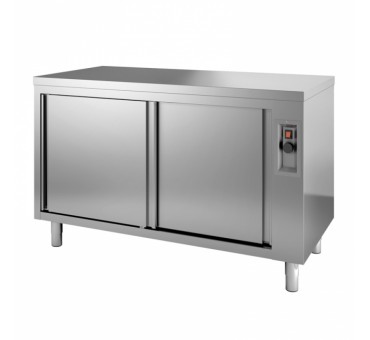 Armoire chauffante passe inox 600 avec portes coulissantes COMB Armoire chauffante passe inox 600 avec portes coulissantes COMB
