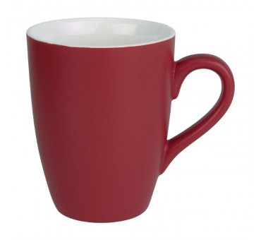 Mug pastel mat en porcelaine Olympia rouge 320ml