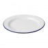 Assiette plate en acier émaillé Olympia 300mm lot de 6