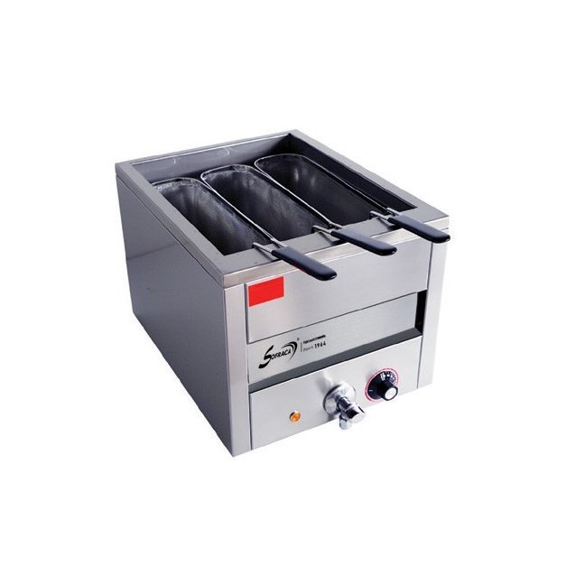 Cuiseur à pâtes - 3 paniers profonds - Cuve de 15 litres - 21202 + PAN03