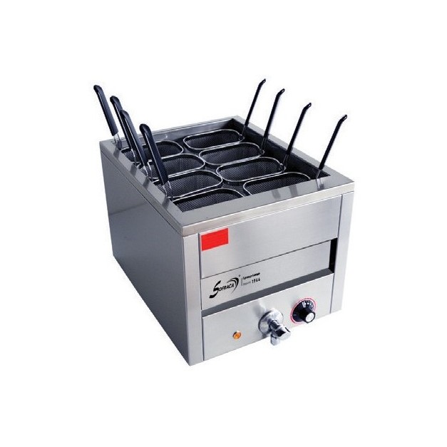 Cuiseur à pâtes - 8 paniers portions - Cuve de 15 litres - 21202 + PAN04