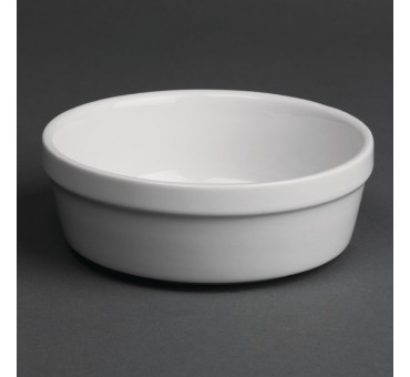 Plats à gratin ronds blancs Olympia 119mm