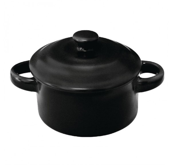 Lot De 5 Mini Cocottes Ovales Baumalu - Blanc Avec Couvercles - Occasion - Compatibles Gaz