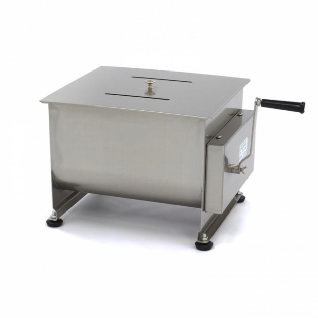 Mélangeur de viande - 40 L - 35 kg viande - axle double - manuel