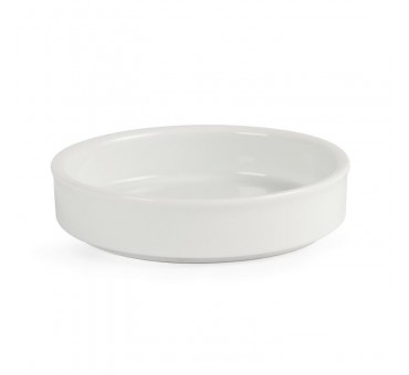 Plats empilables en porcelaine blanche Olympia 102mm