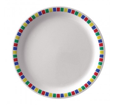 Assiettes en mélamine Olympia Kristallon Fairground 230mm