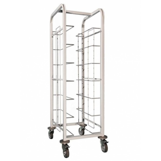 Chariot de débarrassage en acier 7 niveaux Craven