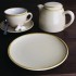 Assiettes plates rondes couleur sable Kiln Olympia 178mm lot de 6