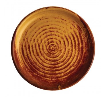 Assiettes plates terre de sienne Olympia Canvas 18 cm Assiettes plates terre de sienne Olympia Canvas 18 cm