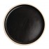 Assiettes plates bord droit noir mat Olympia Canvas 18 cm