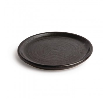 Assiettes plates noir mat Olympia Canvas 18 cm Assiettes plates noir mat Olympia Canvas 18 cm