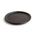 Assiettes plates noir mat Olympia Canvas 18 cm
