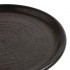 Assiettes plates noir mat Olympia Canvas 18 cm