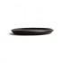 Assiettes plates noir mat Olympia Canvas 18 cm