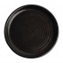 Assiettes plates noir mat Olympia Canvas 18 cm