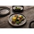 Assiettes plates noir mat  Olympia Canvas 26,5 cm