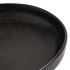 Assiettes creuses calottes noir mat Olympia Canvas 23 cm