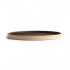 Assiettes plates bord droit vert bronze Olympia Canvas 25 cm
