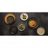 Assiettes plates vert bronze Olympia Canvas 26,5 cm