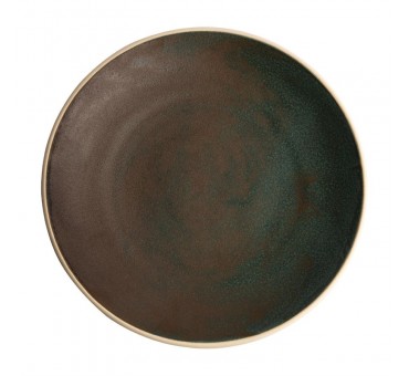 Assiettes coupes vert bronze Olympia Canvas 27 cm Assiettes coupes vert bronze Olympia Canvas 27 cm