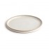 Assiettes plates bord droit blanc Murano Olympia Canvas 25 cm