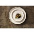 Assiettes plates bord droit blanc Murano Olympia Canvas 25 cm