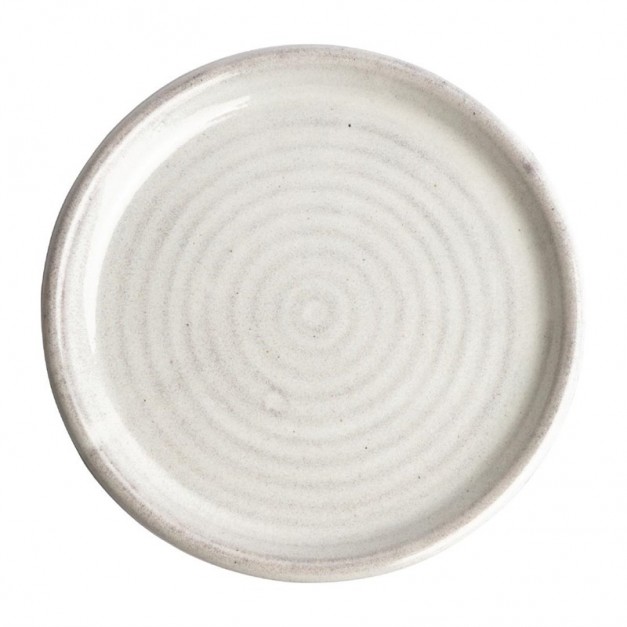 Assiettes plates blanc Murano Olympia Canvas 18 cm