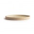 Assiettes plates bord droit beige moucheté Olympia Canvas 18 cm
