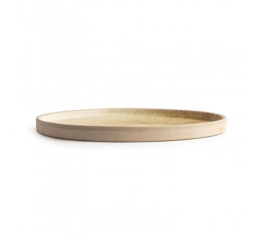 Assiettes plates bord droit beige moucheté Olympia Canvas 25 cm Assiettes plates bord droit beige moucheté Olympia Canvas 25 cm