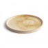 Assiettes plates bord droit beige moucheté Olympia Canvas 25 cm