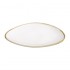 Assiettes triangulaires couleur craie Olympia Kiln 230mm (lot de 6)