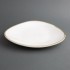 Assiettes triangulaires couleur craie Olympia Kiln 280mm (lot de 4)