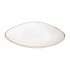 Assiettes triangulaires couleur craie Olympia Kiln 280mm (lot de 4)