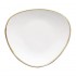 Assiettes triangulaires couleur craie Olympia Kiln 280mm (lot de 4)