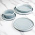 Assiette plate bleu cristallin Olympia Cavolo 270mm (lot de 4)