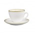 Soucoupes couleur craie pour tasses à espresso Olympia Kiln 140mm (lot de 6)