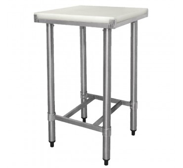 Table en inox spéciale découpe avec planche réversible Table en inox spéciale découpe avec planche réversible